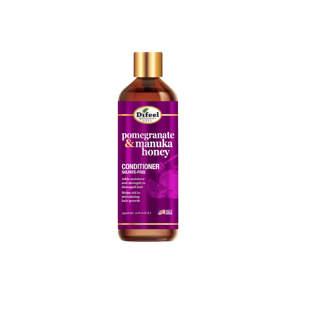 Difeel Pomegranate & Manuka Honey Sulfate-Free Conditioner 12 oz.