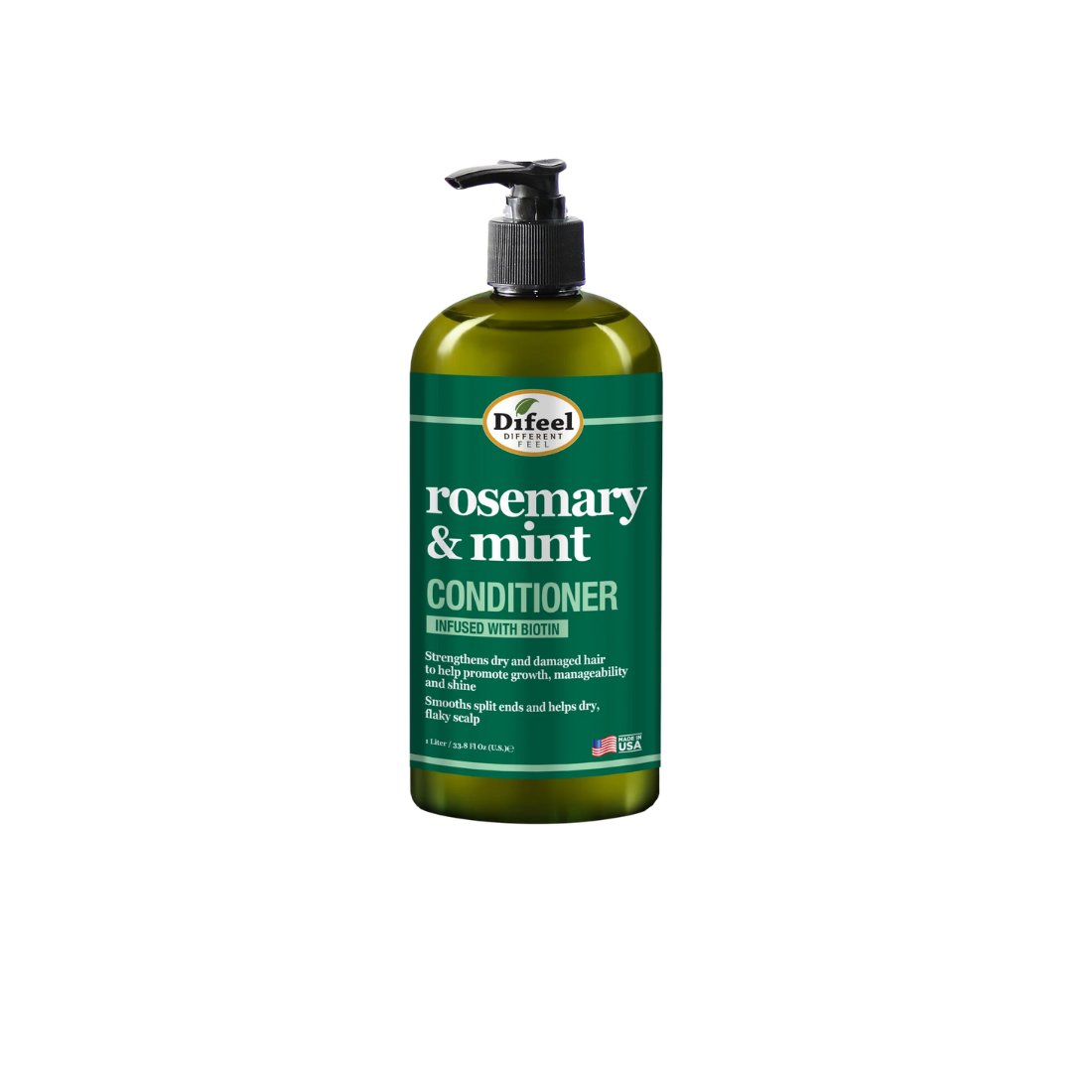 Difeel Rosemary and Mint Hair Strengthening Conditioner with Biotin 33.8 oz.