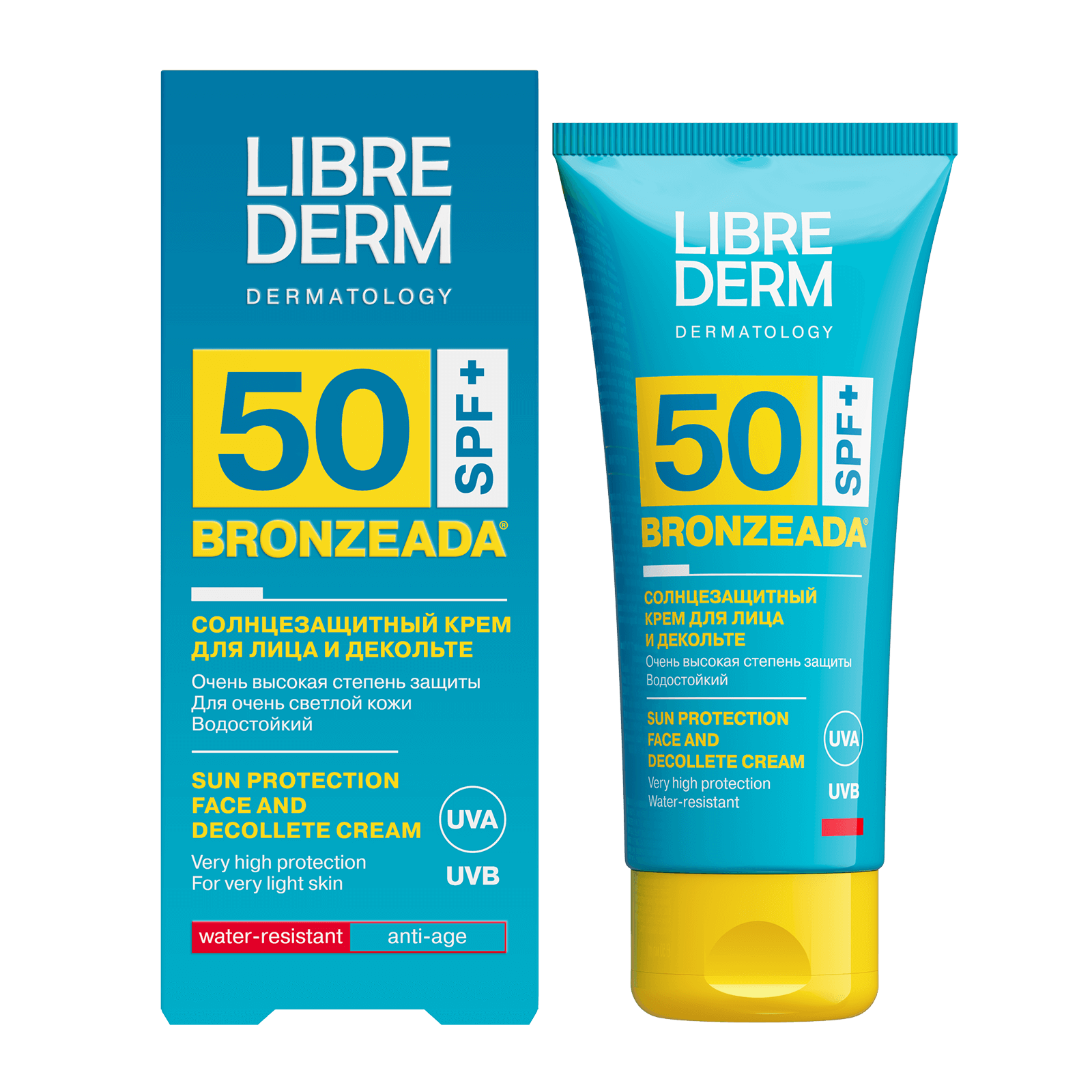 Face and décolleté cream sunscreen SPF50, 50 ml